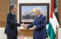Ngoại trưởng Mỹ gặp Tổng thống Palestine thảo luận về lệnh ngừng bắn ở Gaza