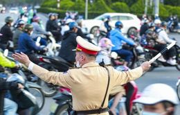 Hà Nội: 100% lực lượng cảnh sát giao thông ứng trực dịp Tết dương lịch