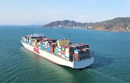 Siêu tàu container đến cảng Cái Mép - Thị Vải