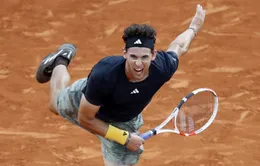 Vòng 2 Monte Carlo Masters: Berrettini thắng nhọc, Dominic Thiem dừng bước