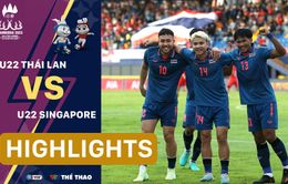 Highlights | U22 Thái Lan 3-1 U22 Singapore | Voi chiến khẳng định sức mạnh (Bảng B bóng đá nam SEA Games 32)