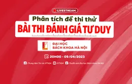 Trực tuyến: Phân tích đề thi thử Bài thi Đánh giá tư duy và những điểm mới kỳ thi Tư duy Đại học Bách Khoa Hà Nội (20h - 9/4)