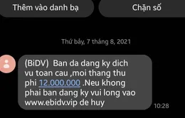 Cảnh giác với các tin nhắn đăng ký quảng cáo, cho vay lãi suất hấp dẫn