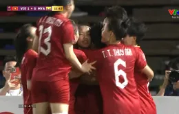Highlights hiệp 1 | ĐT nữ Việt Nam vs ĐT nữ Myanmar | Chung kết bóng đá nữ SEA Games 32