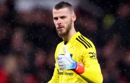 De Gea giành danh hiệu 'Găng tay vàng' của Ngoại hạng Anh