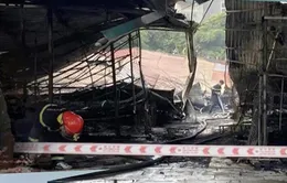Điều tra vụ cháy chợ "chui" ở Vĩnh Phúc