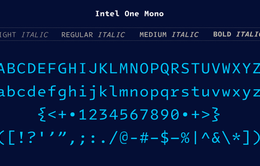 Intel ra mắt phông chữ dành riêng cho lập trình viên