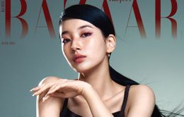 Suzy thần thái trên tạp chí Harper's Bazaar