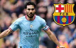 Gundogan gia nhập Barcelona theo dạng chuyển nhượng tự do