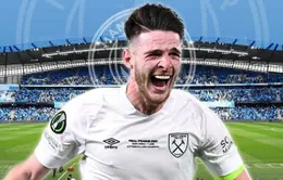 Man City ra giá 90 triệu bảng cho Declan Rice