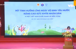 Mít tinh hưởng ứng Ngày Vệ sinh yêu nước nâng cao sức khỏe nhân dân năm 2023