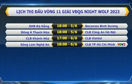 Lịch thi đấu vòng 11 V.League 2023 hôm nay, 05/6: Tâm điểm CLB CAHN vs Đông Á Thanh Hóa