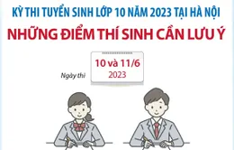 Kỳ thi tuyển sinh lớp 10 THPT năm 2023: Những điểm thí sinh cần lưu ý tại Hà Nội