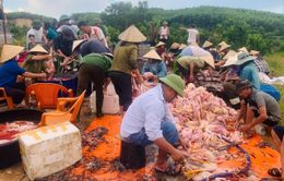 Người dân chung tay giải cứu 8.000 con gà chết ngạt