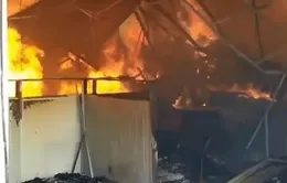 Ninh Bình: Cháy nhà xưởng, thiệt hại khoảng 1 tỷ đồng