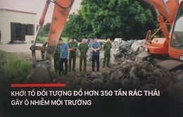 Khởi tố bị can đổ hơn 350 tấn rác thải