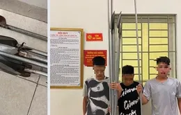 Hà Nội: Nhóm thanh niên mang 7 "phóng lợn" đi đánh nhau