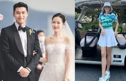 Son Ye Jin khoe ảnh chân dài miên man, khen Hyun Bin chụp ảnh "có tâm"