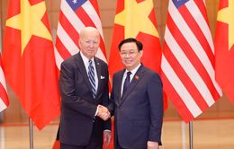 Chủ tịch Quốc hội Vương Đình Huệ hội kiến Tổng thống Hoa Kỳ Joe Biden