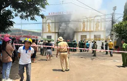 VIDEO: Hiện trường vụ cháy tại quán Karaoke – Bida ở Đắk Lắk
