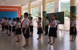 54 học sinh trường Tiểu học Hòa Bắc đã đến trường