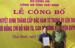 Truy thăng cấp bậc hàm đối với Trung úy Công an hy sinh khi làm nhiệm vụ