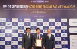 VTI Group lập hat-trick giải thưởng tại Top 10 Doanh nghiệp Công nghệ số xuất sắc năm 2023