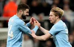 De Bruyne giúp Man City thắng ngược Newcastle