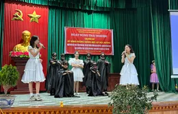 Hàng nghìn học sinh Thái Bình, Nam Định tìm hiểu phòng chống bạo lực học đường