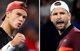 Grigor Dimitrov đối đầu Holger Rune trong trận chung kết Brisbane International