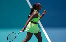 Coco Gauff lần thứ 2 vào vòng 4 Miami mở rộng