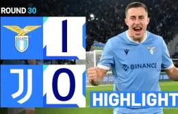 Lazio 1-0 Juventus: Bàn thua phút bù giờ (Vòng 30 Serie A)