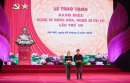 THTT Lễ trao tặng danh hiệu NSND, NSƯT lần thứ 10 (8h ngày 6/3, VTV1)