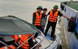 TP Hồ Chí Minh: Va chạm trên sông Soài Rạp, xà lan chở 200 tấn đá bị chìm