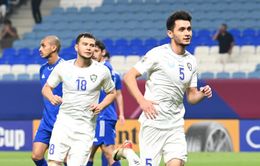 U23 Uzbekistan thắng đậm U23 Kuwait, cùng U23 Việt Nam vào tứ kết