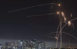 Vòm sắt của Israel đánh chặn tên lửa bắn từ Dải Gaza