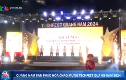 Quảng Nam bắn pháo hoa chào mừng Techfest Quang Nam 2024