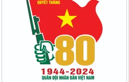 Công bố mẫu Biểu trưng Kỷ niệm 80 năm Ngày thành lập Quân đội nhân dân Việt Nam