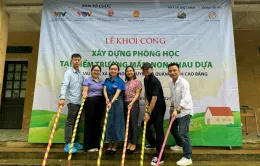 Khởi công phòng học tại điểm trường Khau Dựa, tỉnh Cao Bằng