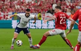 EURO 2024 | Đan Mạch 1-1 Anh: Lối chơi nhạt nhòa, chia điểm nhọc nhằn