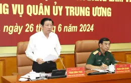 Đoàn Tiểu ban Văn kiện Đại hội XIV của Đảng làm việc với Quân ủy Trung ương