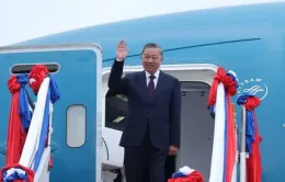 Chủ tịch nước Tô Lâm đến Vientine, bắt đầu chuyến thăm cấp Nhà nước tới Lào