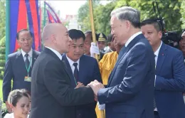 Lễ đón chính thức Chủ tịch nước Tô Lâm thăm cấp Nhà nước Vương quốc Campuchia