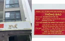 TP Hồ Chí Minh: Dán biển đỏ cảnh báo tại những cơ sở thẩm mỹ đang bị đình chỉ hoạt động