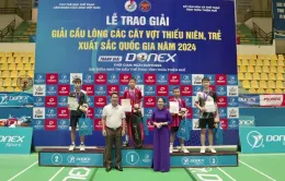 Bế mạc giải cầu lông các tay vợt thiếu niên, trẻ xuất sắc quốc gia 2024