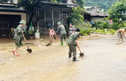 Vượt hơn 80 km đến hỗ trợ người dân Sơn La khắc phục hậu quả mưa lũ