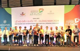 Khai mạc Lễ hội Diều quốc tế - Quảng Nam 2024: 100 loại diều rực rỡ quy tụ trên bầu trời