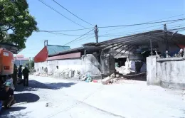 Sập nhà xưởng sản xuất bao bì ở Ninh Bình, 3 người thương vong