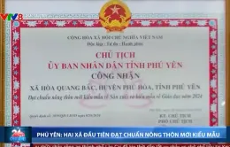 Phú Yên: Hai xã đầu tiên đạt chuẩn nông thôn mới kiểu mẫu