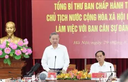 Tổng Bí thư, Chủ tịch nước Tô Lâm làm việc với Ban cán sự Đảng Bộ Ngoại giao